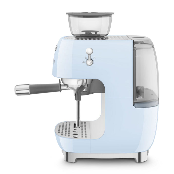 Smeg Pastel Mavi Kahve Öğütücülü Espresso Makinesi Egf03Pbeu Bonvagon