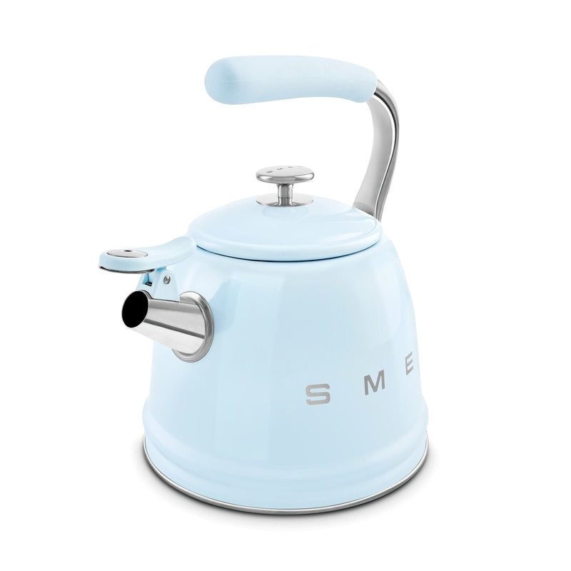 Smeg Pastel Mavi Ocak Üstü Islıklı Whistling Kettle Su Isıtıcısı CKLW2001PB