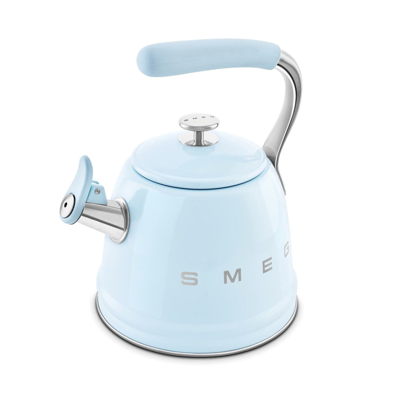 Smeg Pastel Mavi Ocak Üstü Islıklı Whistling Kettle Su Isıtıcısı CKLW2001PB