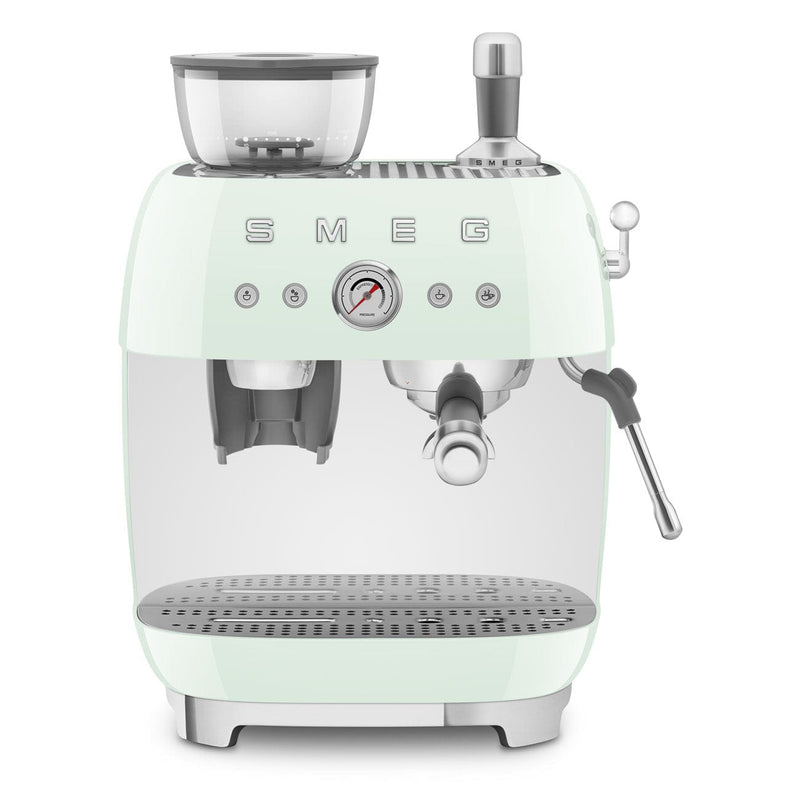 Smeg Pastel Yeşil Kahve Öğütücülü Espresso Makinesi Egf03Pgeu Bonvagon