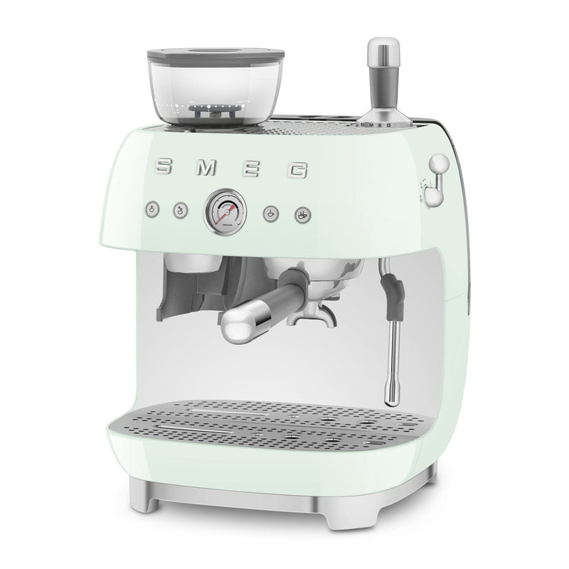 Smeg Pastel Yeşil Kahve Öğütücülü Espresso Makinesi Egf03Pgeu Bonvagon