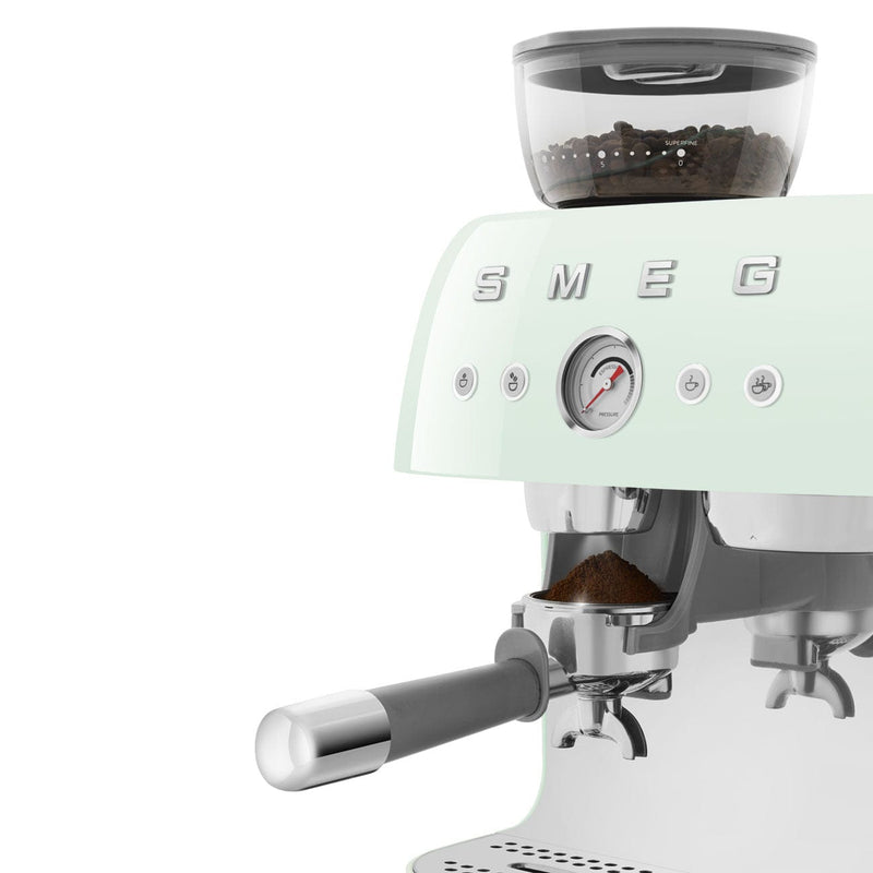 Smeg Pastel Yeşil Kahve Öğütücülü Espresso Makinesi Egf03Pgeu Bonvagon