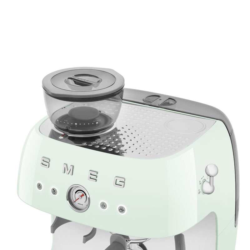 Smeg Pastel Yeşil Kahve Öğütücülü Espresso Makinesi Egf03Pgeu Bonvagon