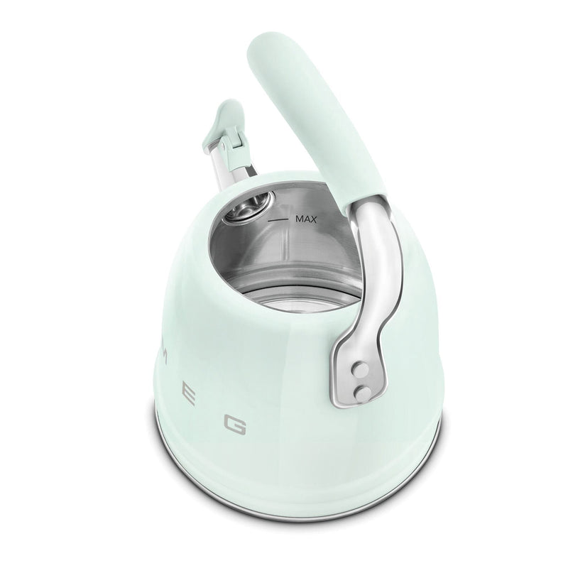 Smeg Pastel Yeşil Ocak Üstü Islıklı Whistling Kettle Su Isıtıcısı CKLW2001PG