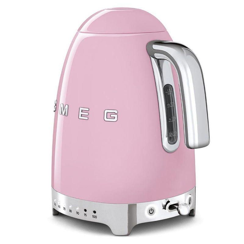 Smeg Pembe Isı Ayarlı Kettle Su Isıtıcısı Klf04pkeu