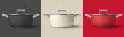Smeg Siyah Cookware 50's Style Cam Kapaklı Tencere
