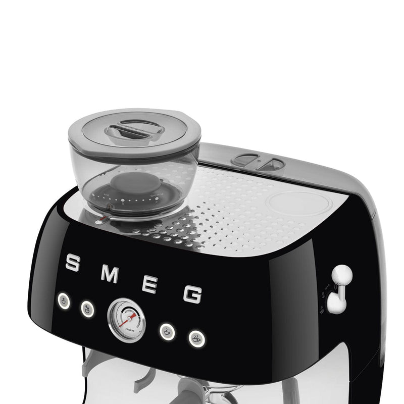 Smeg Siyah Kahve Öğütücülü Espresso Makinesi Egf03Bleu Bonvagon