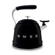 Smeg Siyah Ocak Üstü Islıklı Whistling Kettle Su Isıtıcısı CKLW2001BL