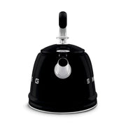 Smeg Siyah Ocak Üstü Islıklı Whistling Kettle Su Isıtıcısı CKLW2001BL