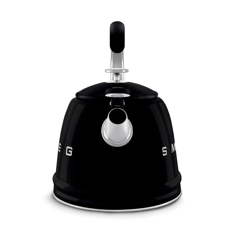 Smeg Siyah Ocak Üstü Islıklı Whistling Kettle Su Isıtıcısı CKLW2001BL