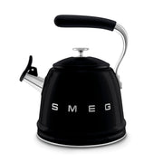 Smeg Siyah Ocak Üstü Islıklı Whistling Kettle Su Isıtıcısı CKLW2001BL