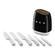 Smeg Siyah Standlı Bıçak Seti 50s Style KBSF02BL