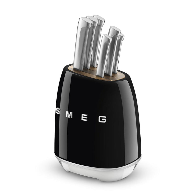 Smeg Siyah Standlı Bıçak Seti 50s Style KBSF02BL