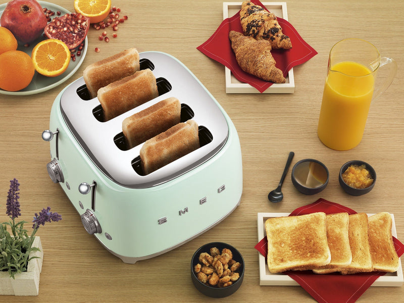 Smeg Yeşil 1x4 Ekmek Kızartma Makinesi Tsf03pgeu Bonvagon