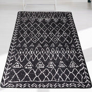 Soho Black Dijital Baskılı Halı, Kaymaz Taban, Yıkanabilir Bonvagon