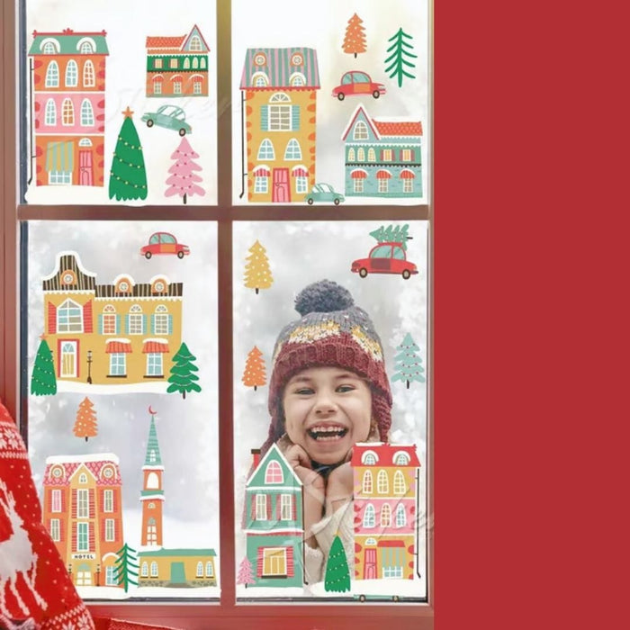 Sokaktaki Kar Sevinci Yılbaşı Temalı Sticker Seti Bonvagon