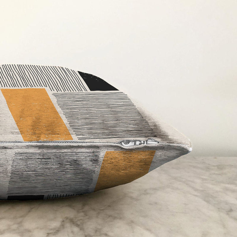 Soyut İlkel Desen Tasarımlı Dijital Baskılı Dekoratif Raşel Kadife Yastık Kırlent Kılıfı Bonvagon