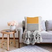 Soyut İlkel Desen Tasarımlı Dijital Baskılı Modern Raşel Kadife Yastık Kırlent Kılıfı Bonvagon