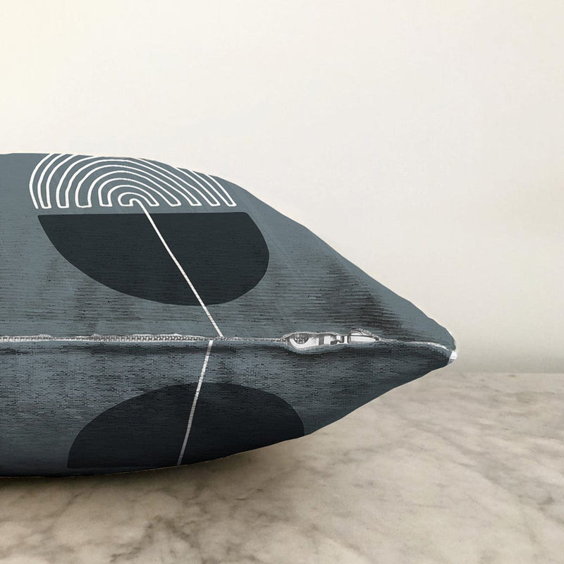 Soyut Tarzda Onedraw Çizimli Dijital Baskılı Dekoratif Raşel Kadife Yastık Kırlent Kılıfı Bonvagon