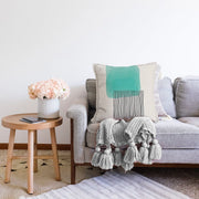 Soyut Tarzda Onedraw Çizimli Dijital Baskılı Dekoratif Raşel Kadife Yastık Kırlent Kılıfı Bonvagon