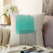 Soyut Tarzda Onedraw Çizimli Dijital Baskılı Dekoratif Raşel Kadife Yastık Kırlent Kılıfı Bonvagon