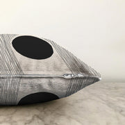 Soyut Tarzda Onedraw Çizimli Dijital Baskılı Dekoratif Raşel Kadife Yastık Kırlent Kılıfı Bonvagon