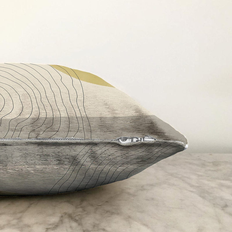 Soyut Tarzda Onedraw Çizimli Dijital Baskılı Modern Raşel Kadife Yastık Kırlent Kılıfı Bonvagon