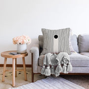 Soyut Tarzda Onedraw Çizimli Dijital Baskılı Modern Raşel Kadife Yastık Kırlent Kılıfı Bonvagon