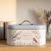 Spring Birds Oval Metal Ekmek Kutusu 7 Litre