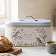 Spring Birds Oval Metal Ekmek Kutusu 7 Litre