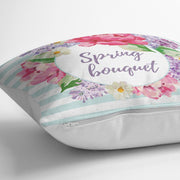 Spring Bouquet Temalı Modern Dijital Baskılı Yastık Kılıfı 43x43cm Bonvagon