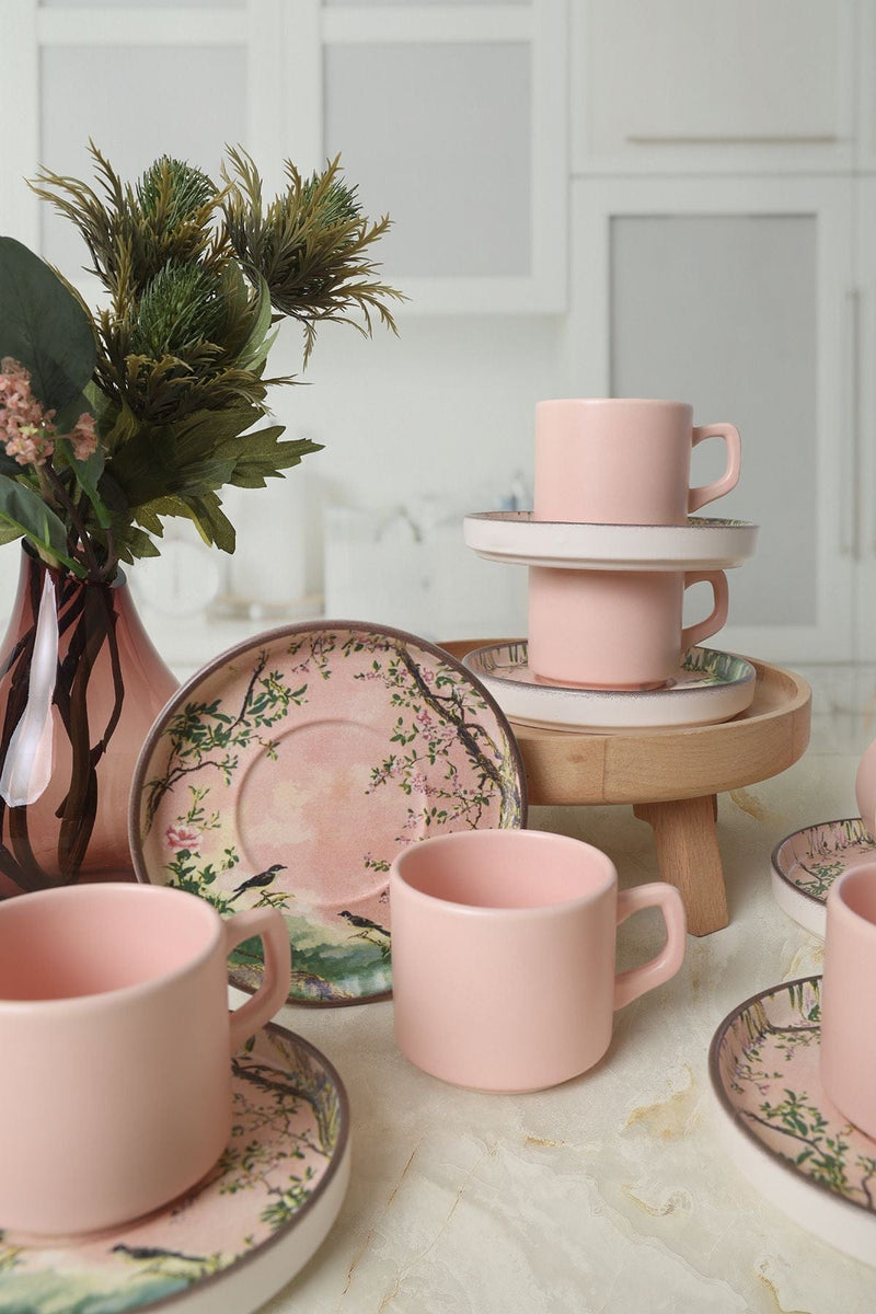 Stackable Çay Takımı 12 Parça, 6 Kişilik Bonvagon