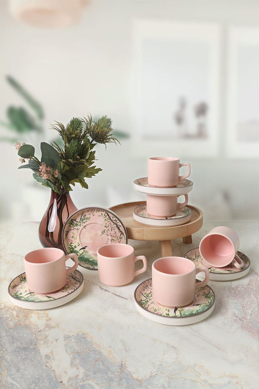 Stackable Çay Takımı 12 Parça, 6 Kişilik Bonvagon