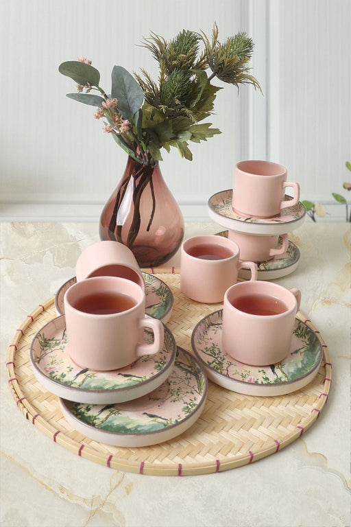 Stackable Çay Takımı 12 Parça, 6 Kişilik Bonvagon