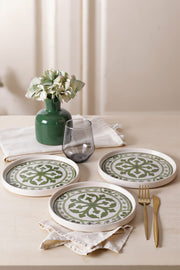 Stackable Pasta Plate Set - Timeless Green, 21 Cm, 4 Adet