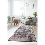 Stain Kahve Dijital Baskılı Halı, Kaymaz Taban, Yıkanabilir Bonvagon