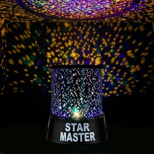 Star Master Pilli Gökyüzü Projeksiyonlu Led Renkli Yıldızlı Tavan Işık Yansıtma Gece Lambası Bonvagon