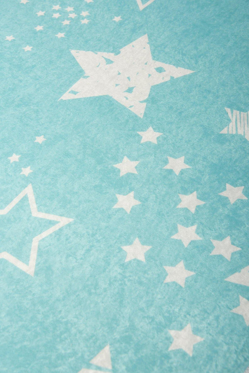 Stars Yıkanabilir Antibakteriyel Çocuk Halısı, Kaymaz Taban, Yıkanabilir Bonvagon