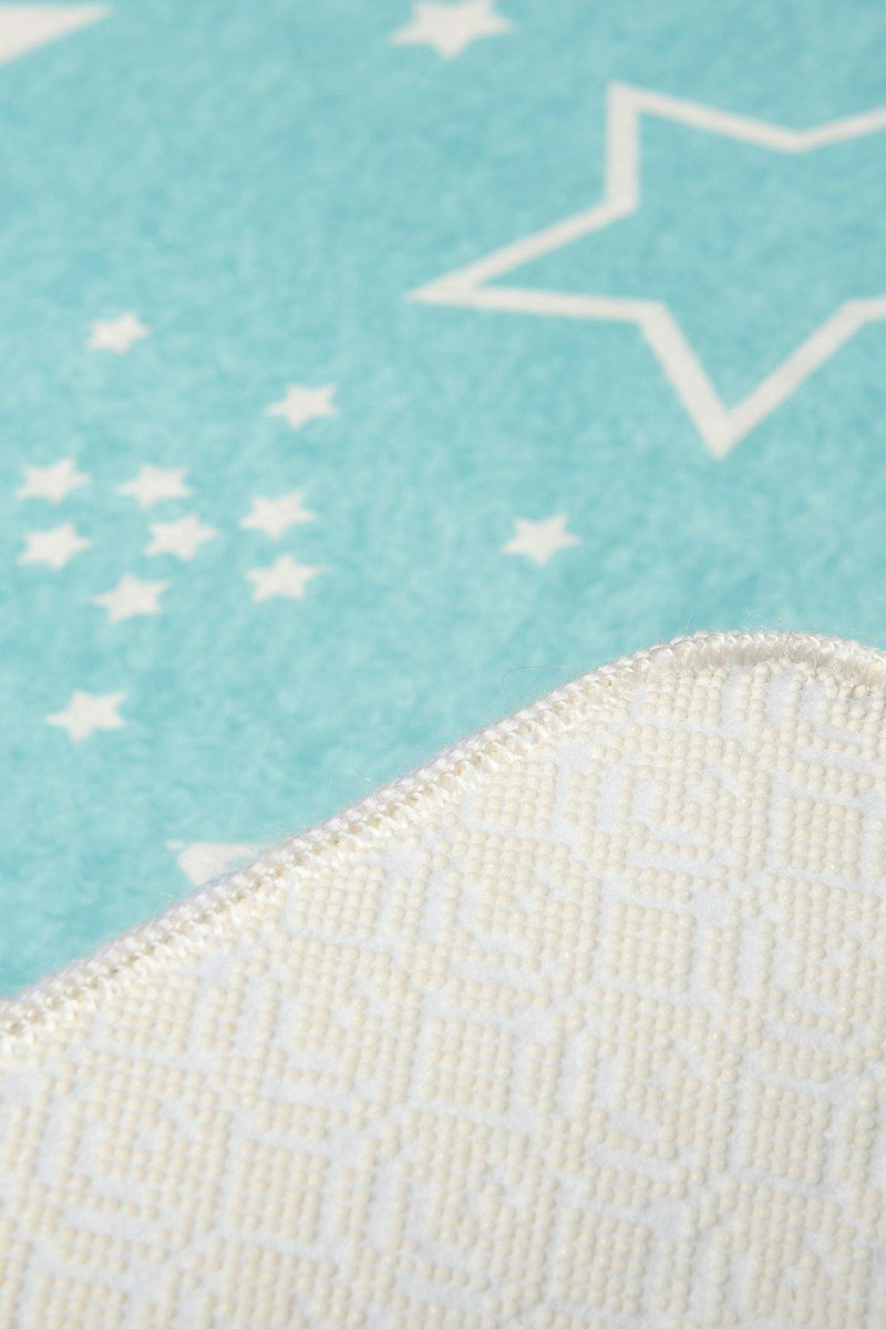 Stars Yıkanabilir Antibakteriyel Çocuk Halısı, Kaymaz Taban, Yıkanabilir Bonvagon