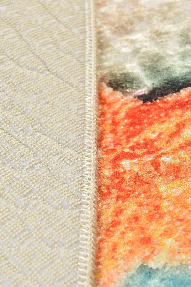 Stella Dijital Baskılı 2li Set Banyo Halısı, Kaymaz Taban, Yıkanabilir Bonvagon