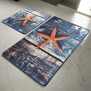 Stella Marina Dijital Baskılı 2li Set Banyo Halısı, Kaymaz Taban, Yıkanabilir Bonvagon