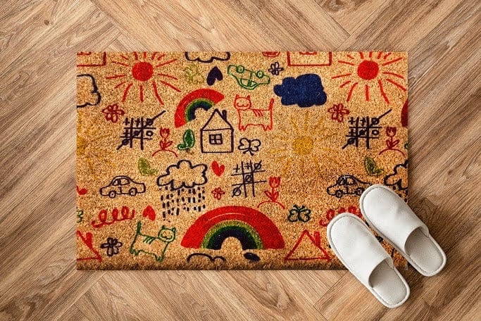 Stickman Pingis Doğal Koko Hindistan Cevizi Kapı Önü Paspas 60x40cm Bonvagon