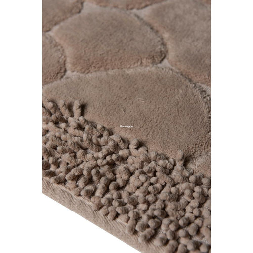 Stone %100 Pamuklu 2li Set Banyo Halısı Bej, Kaymaz Taban, Yıkanabilir Bonvagon