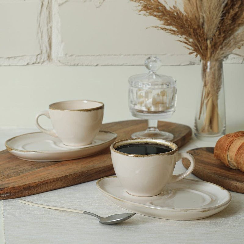 Straw Damla Çay Sunum Seti 4 Parça 2 Kişilik Bonvagon