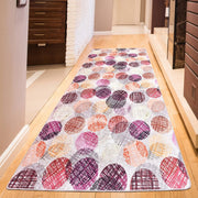 Strip Dijital Baskılı Halı, Kaymaz Taban, Yıkanabilir Bonvagon