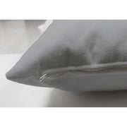 Süet Kumaştan Çift Taraflı Açık Gri Yastık Kırlent Kılıfı 43x43cm Bonvagon