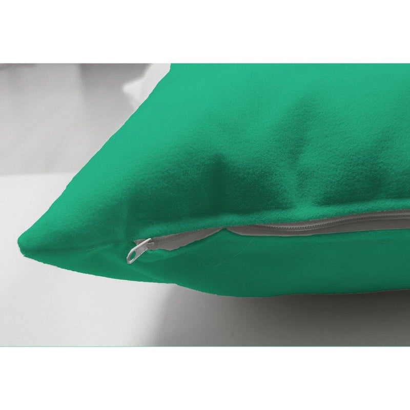 Süet Kumaştan Çift Taraflı Açık Yeşil Yastık Kırlent Kılıfı 43x43cm Bonvagon