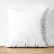 Süet Kumaştan Çift Taraflı Beyaz Yastık Kırlent Kılıfı 43x43cm Bonvagon