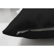 Süet Kumaştan Çift Taraflı Siyah Yastık Kırlent Kılıfı 43x43cm Bonvagon