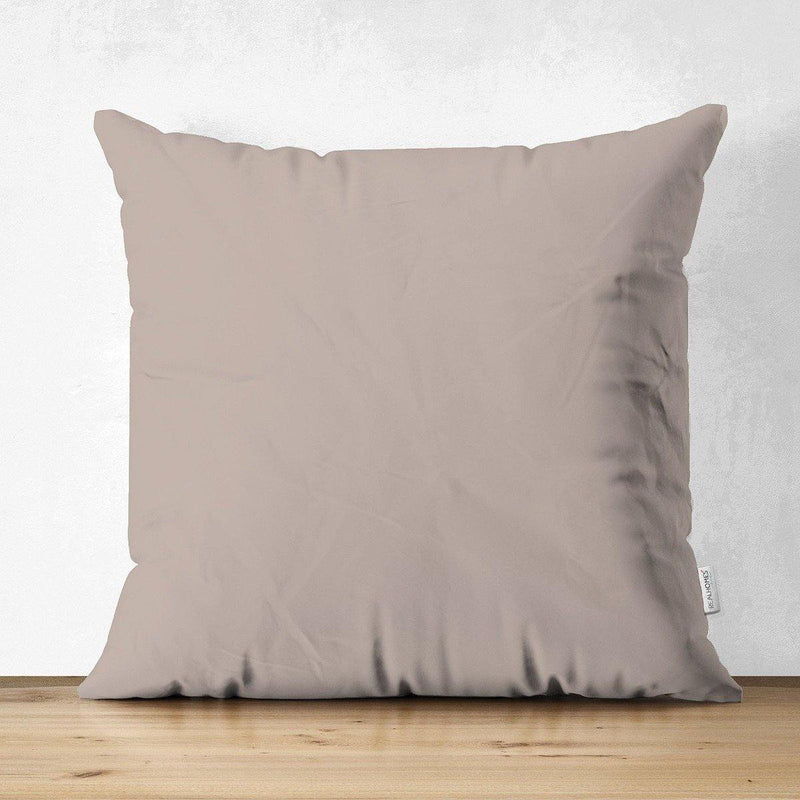 Süet Kumaştan Çift Taraflı Vizon Yastık Kırlent Kılıfı 43x43cm